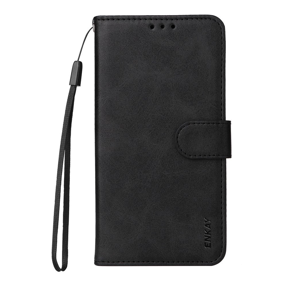 EIDERWOOD Motorola Edge 60 / Edge 60 Fusion 2-i-1 Kunstlæder Flip Cover m. Skærmbeskyttelsesglas - Sort