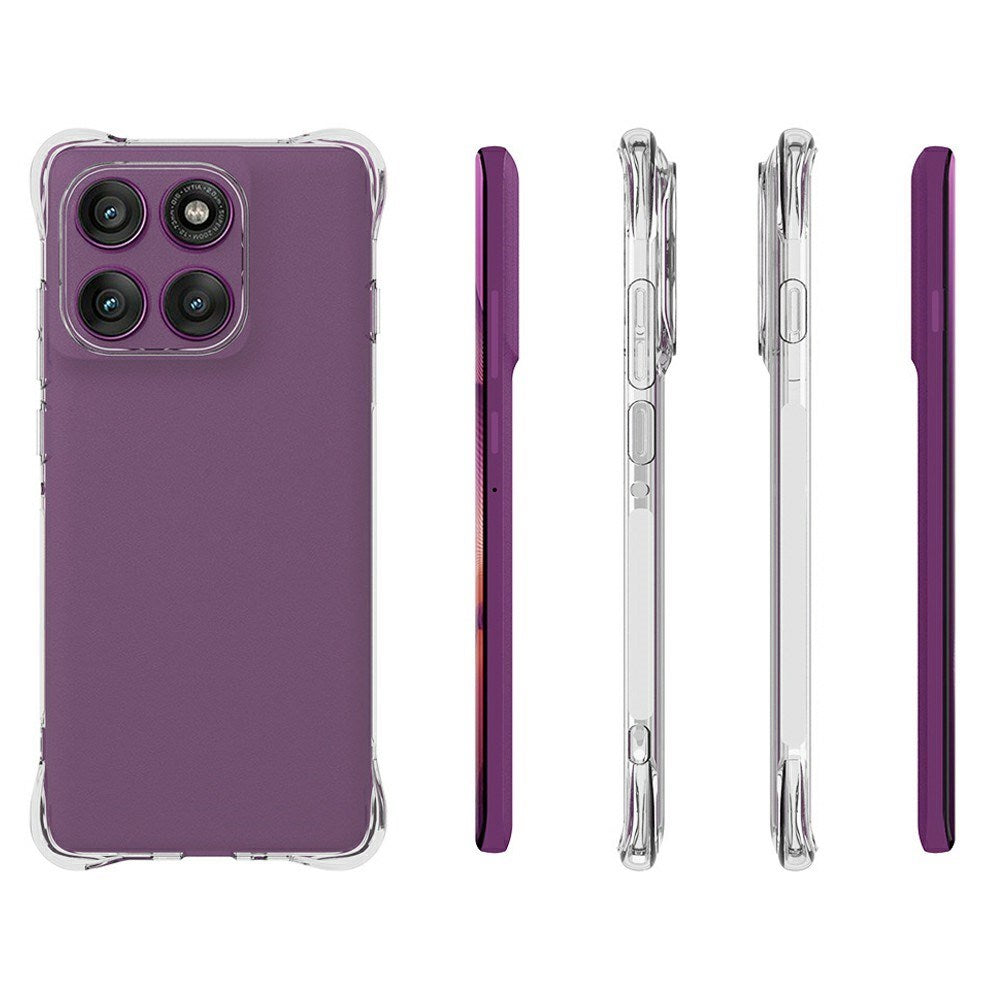 EIDERWOOD Motorola Edge 60 Pro Cover m. Forstærkede Hjørner - Fleksibel Plast - Gennemsigtig