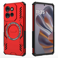 Motorola Edge 60 Neo / Edge 50 Neo / ThinkPhone 25 EIDERWOOD Håndværker Cover - MagSafe Kompatibel - Rød