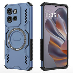 Motorola Edge 60 Neo / Edge 50 Neo / ThinkPhone 25 EIDERWOOD Håndværker Cover - MagSafe Kompatibel - Blå