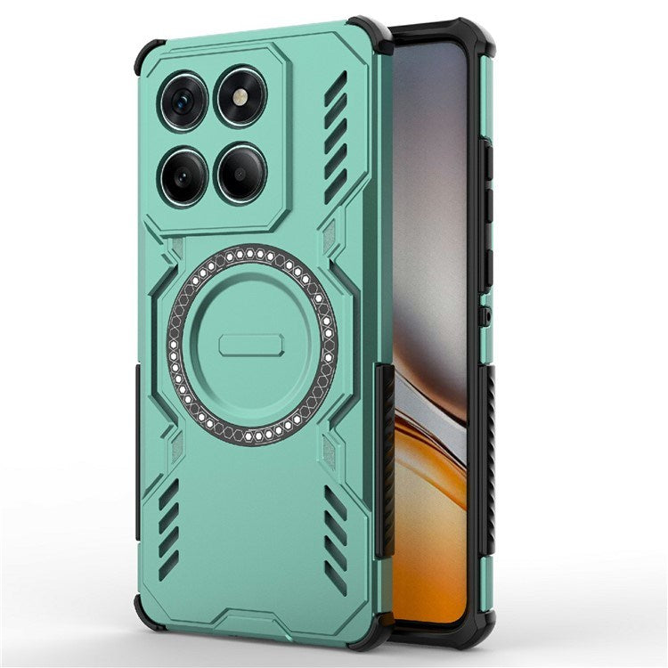 EIDERWOOD Motorola Edge 60 / Edge 60 Fusion Hybrid Plastik Cover m. Varmeafledning - Grøn