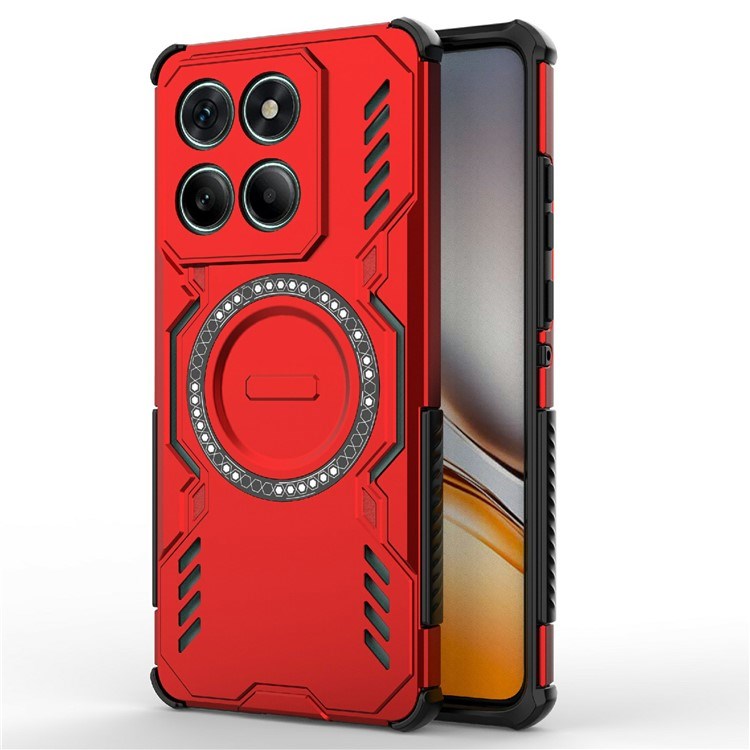 EIDERWOOD Motorola Edge 60 / Edge 60 Fusion Hybrid Plastik Cover m. Varmeafledning - Rød
