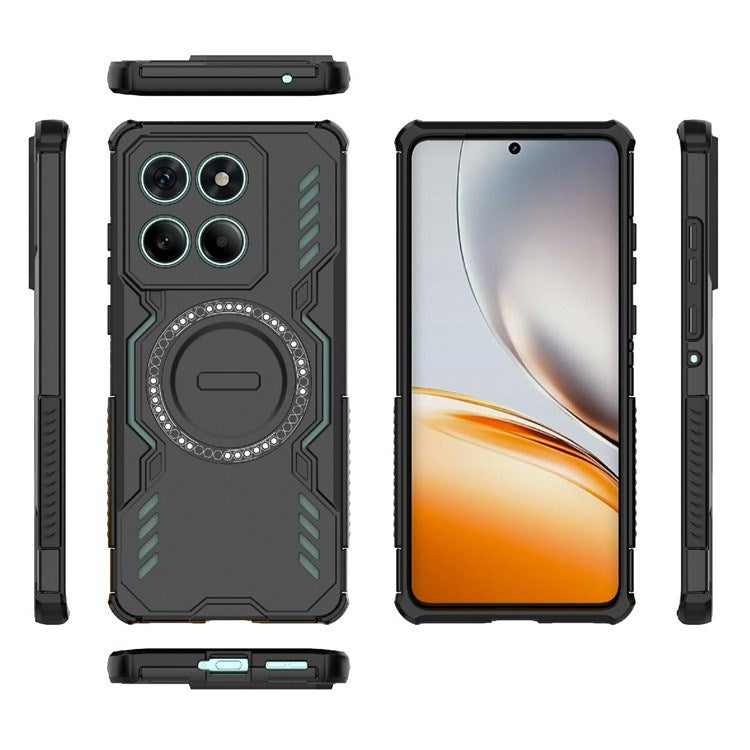 EIDERWOOD Motorola Edge 60 / Edge 60 Fusion Hybrid Plastik Cover m. Varmeafledning - Sort