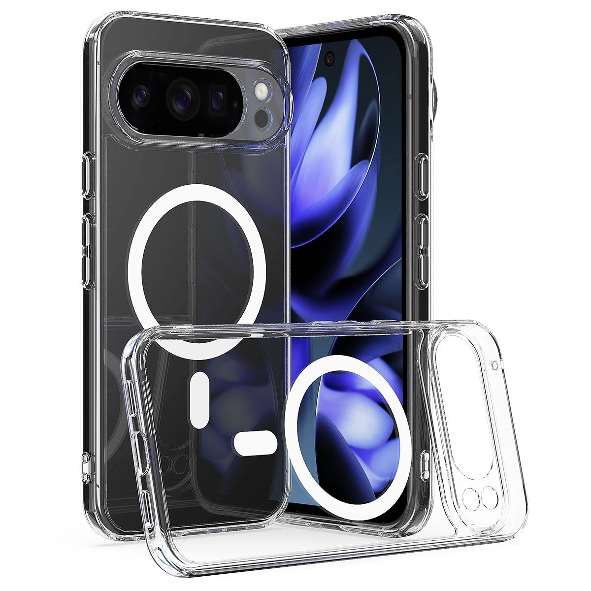EIDERWOOD Google Pixel 10 Pro XL Hybrid Plastik Cover - MagSafe Kompatibel - Gennemsigtig