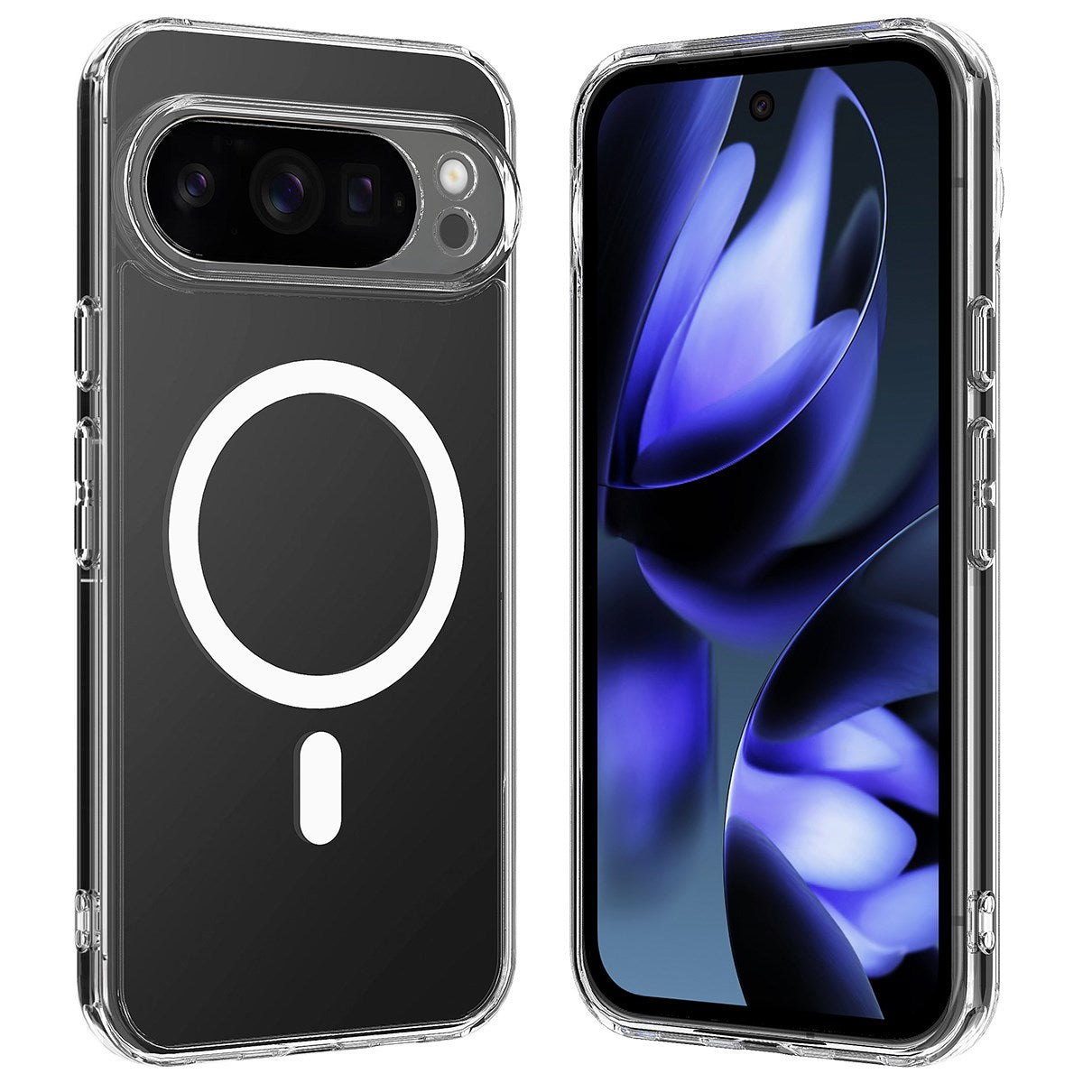 EIDERWOOD Google Pixel 10 Pro XL Hybrid Plastik Cover - MagSafe Kompatibel - Gennemsigtig