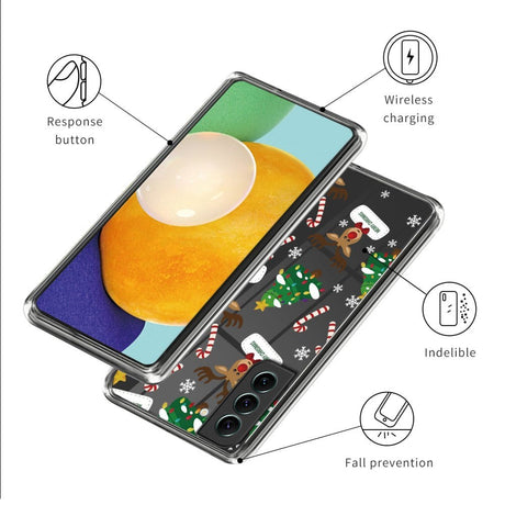 Samsung Galaxy S23 Fleksibelt Plast Jule Cover - Juledekorationer