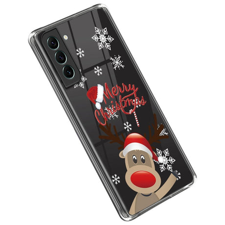 Samsung Galaxy S23 Fleksibelt Plast Jule Cover - Julerensdyr