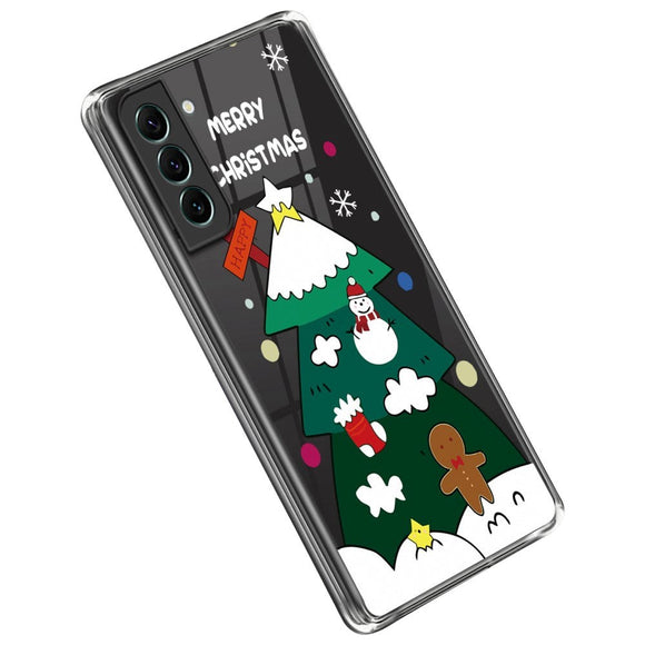 Samsung Galaxy S23 Fleksibelt Plast Julecover - Juletræ