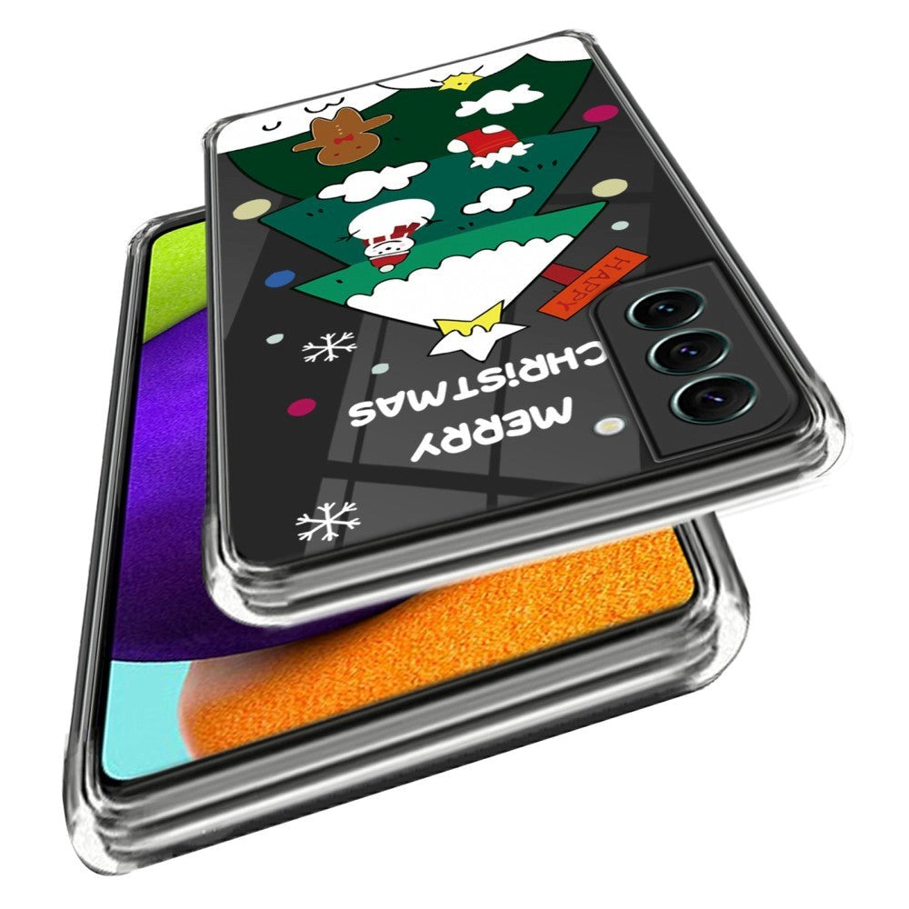Samsung Galaxy S23 Fleksibelt Plast Julecover - Juletræ