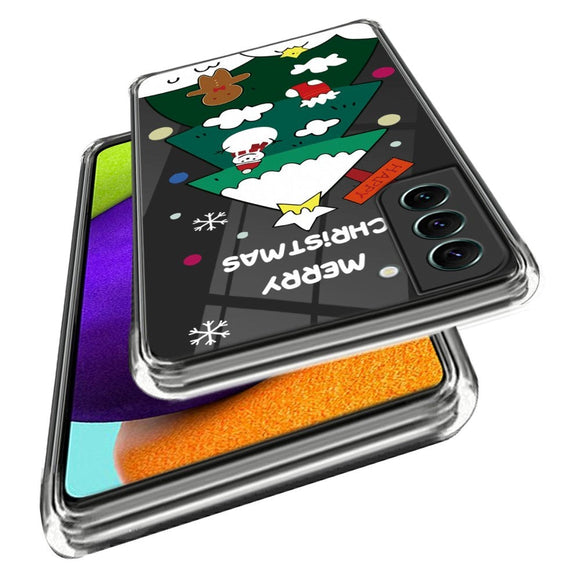 Samsung Galaxy S23 Fleksibelt Plast Julecover - Juletræ