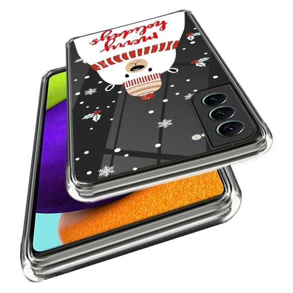 Samsung Galaxy S22 Fleksibelt Plast Julecover - Isbjørn