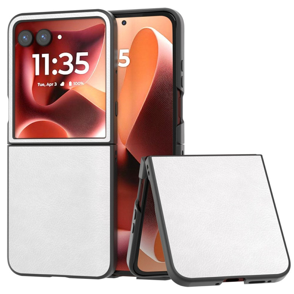 EIDERWOOD Motorola Razr 70 Ultra / Razr 60 Ultra Kunstlæder Cover - Hvid