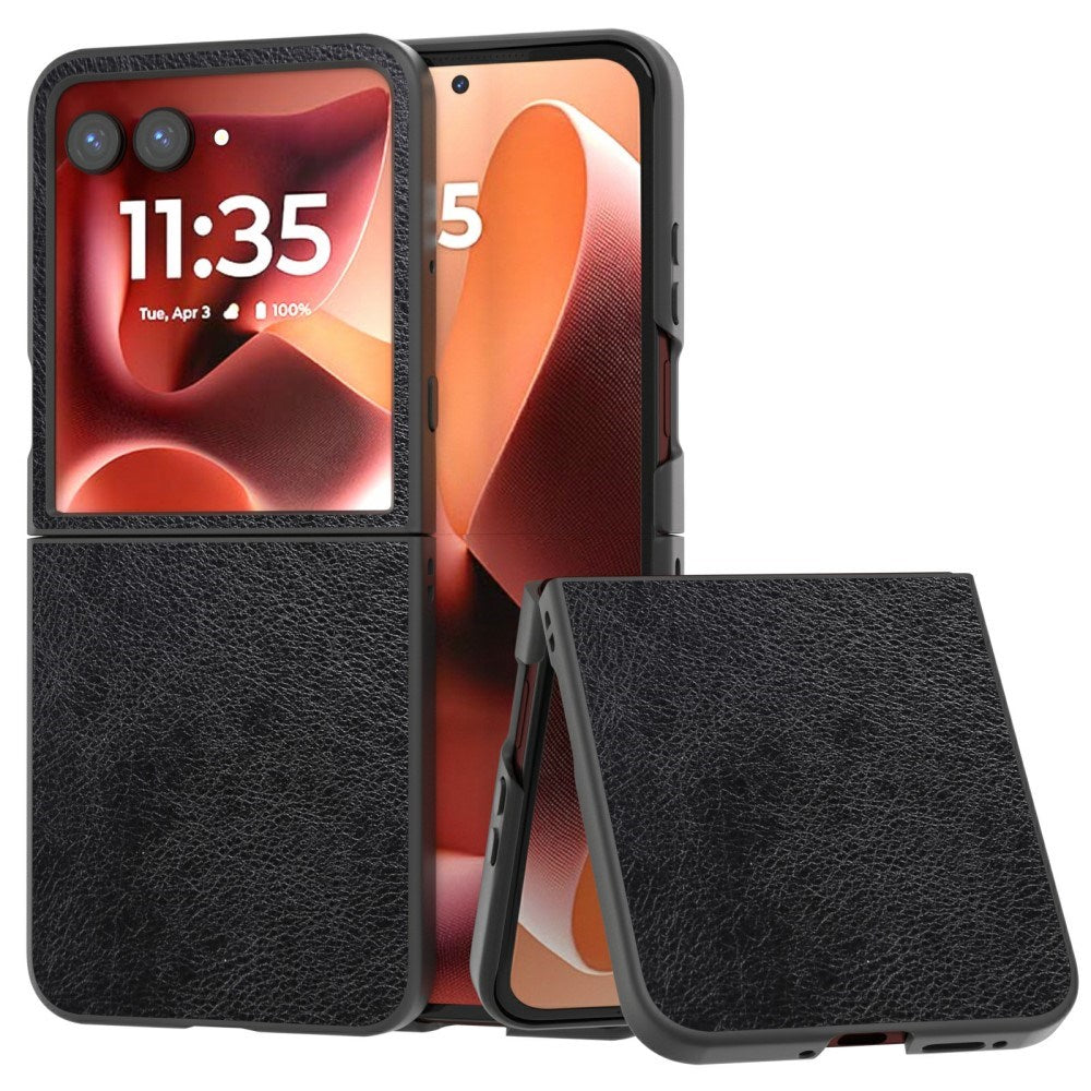 EIDERWOOD Motorola Razr 70 Ultra / Razr 60 Ultra Kunstlæder Cover - Sort