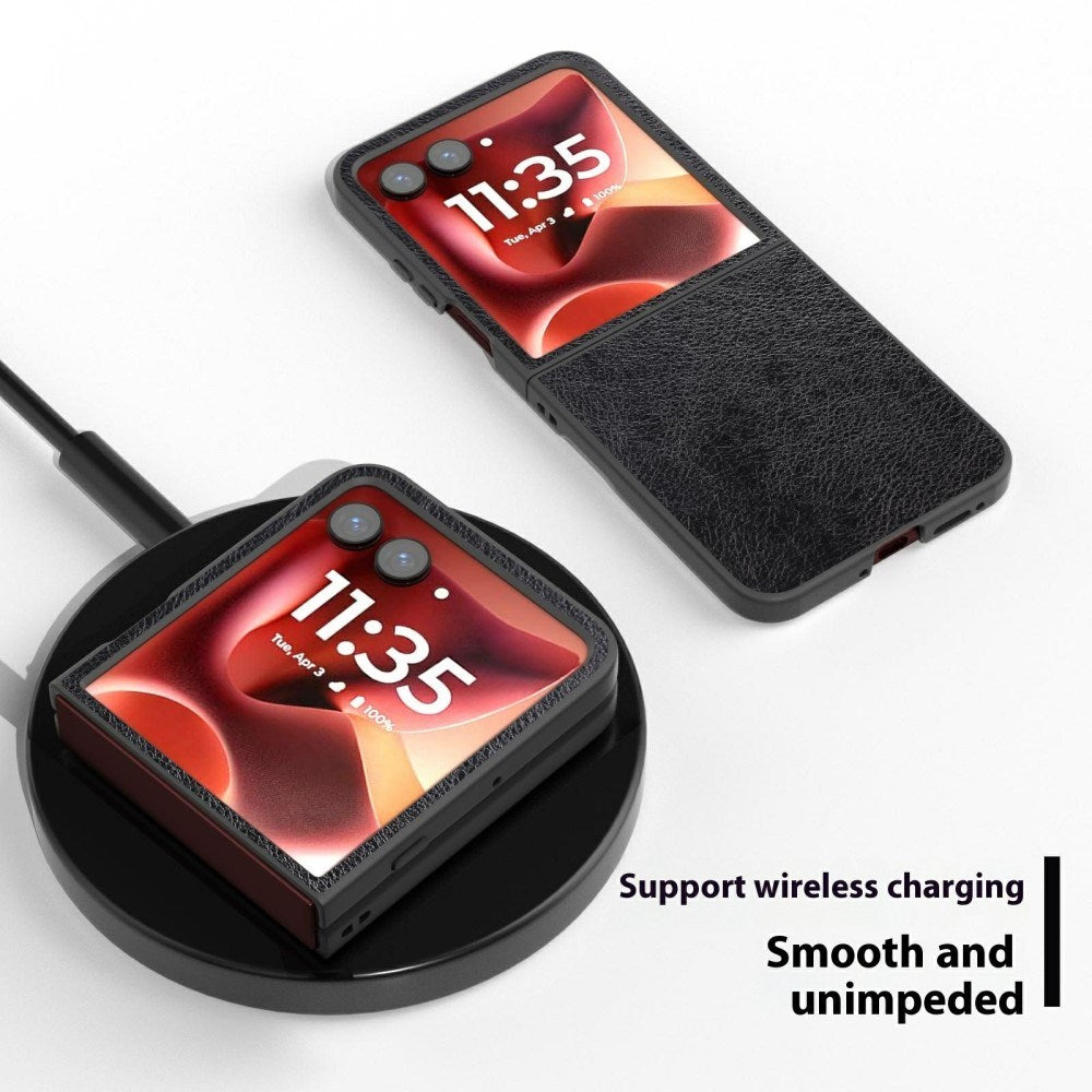 EIDERWOOD Motorola Razr 70 Ultra / Razr 60 Ultra Kunstlæder Cover - Sort