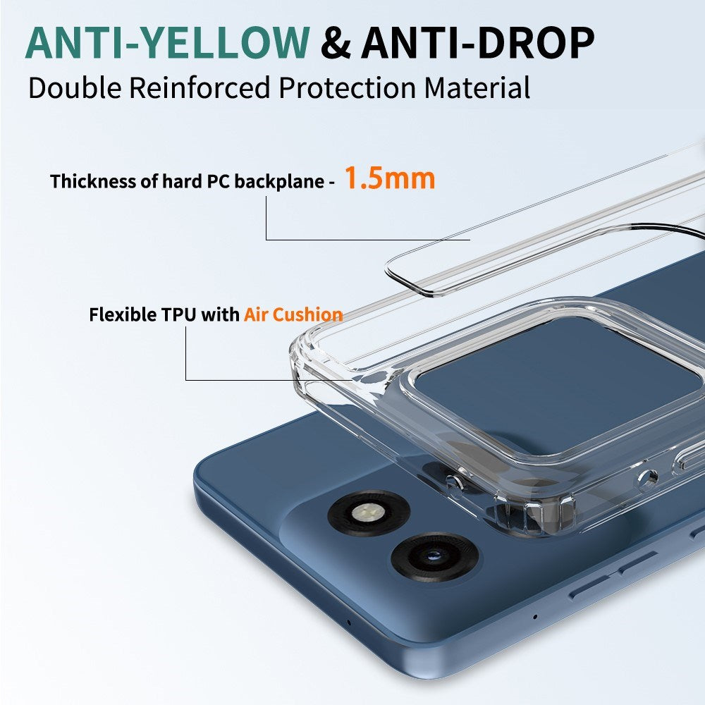 Motorola Moto G Stylus 5G (2025) / Edge 60 Stylus EIDERWOOD Hybrid Plastik Cover - Gennemsigtig