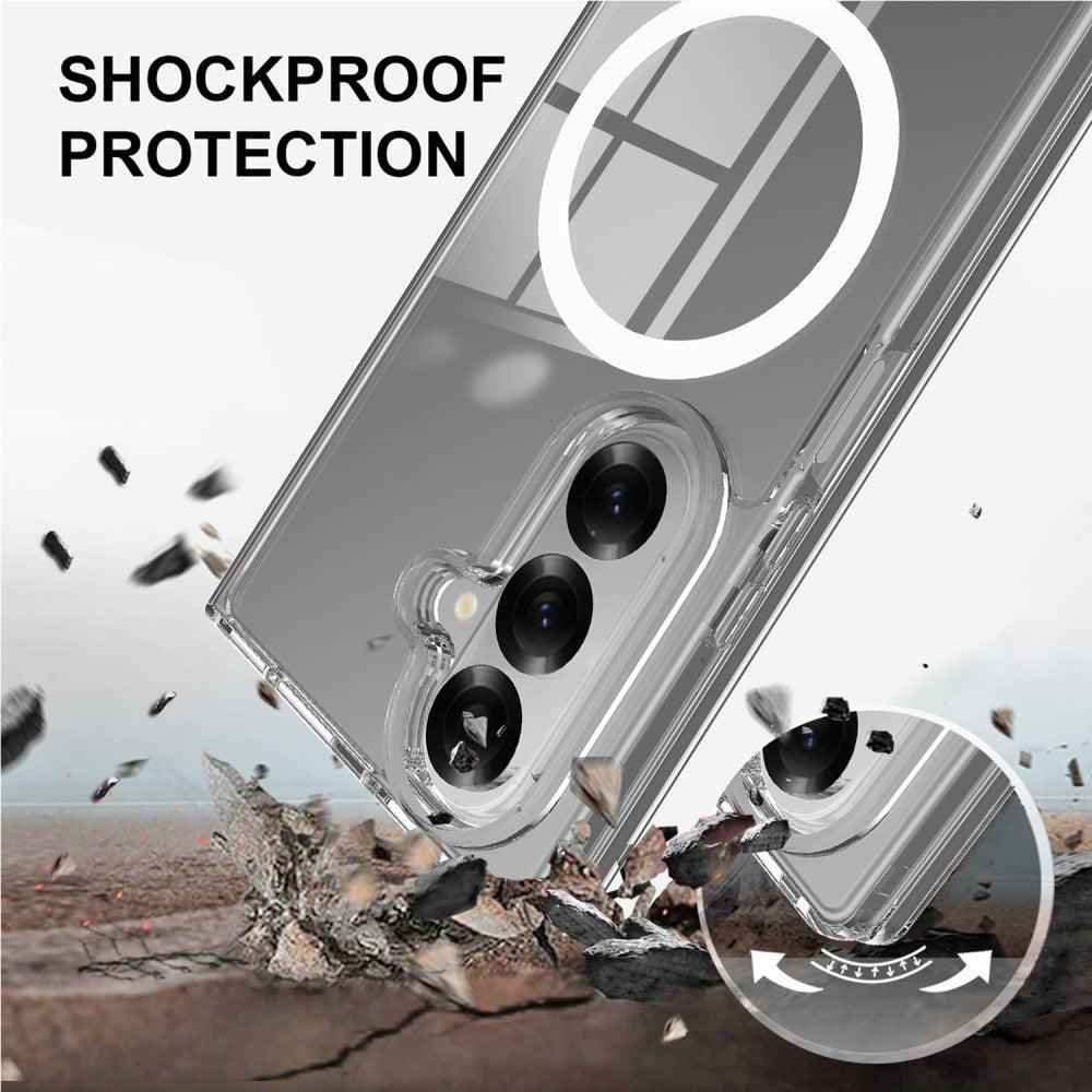 EIDERWOOD Samsung Galaxy Z Fold7 Hybrid Plastik Cover - MagSafe Kompatibel - Gennemsigtig