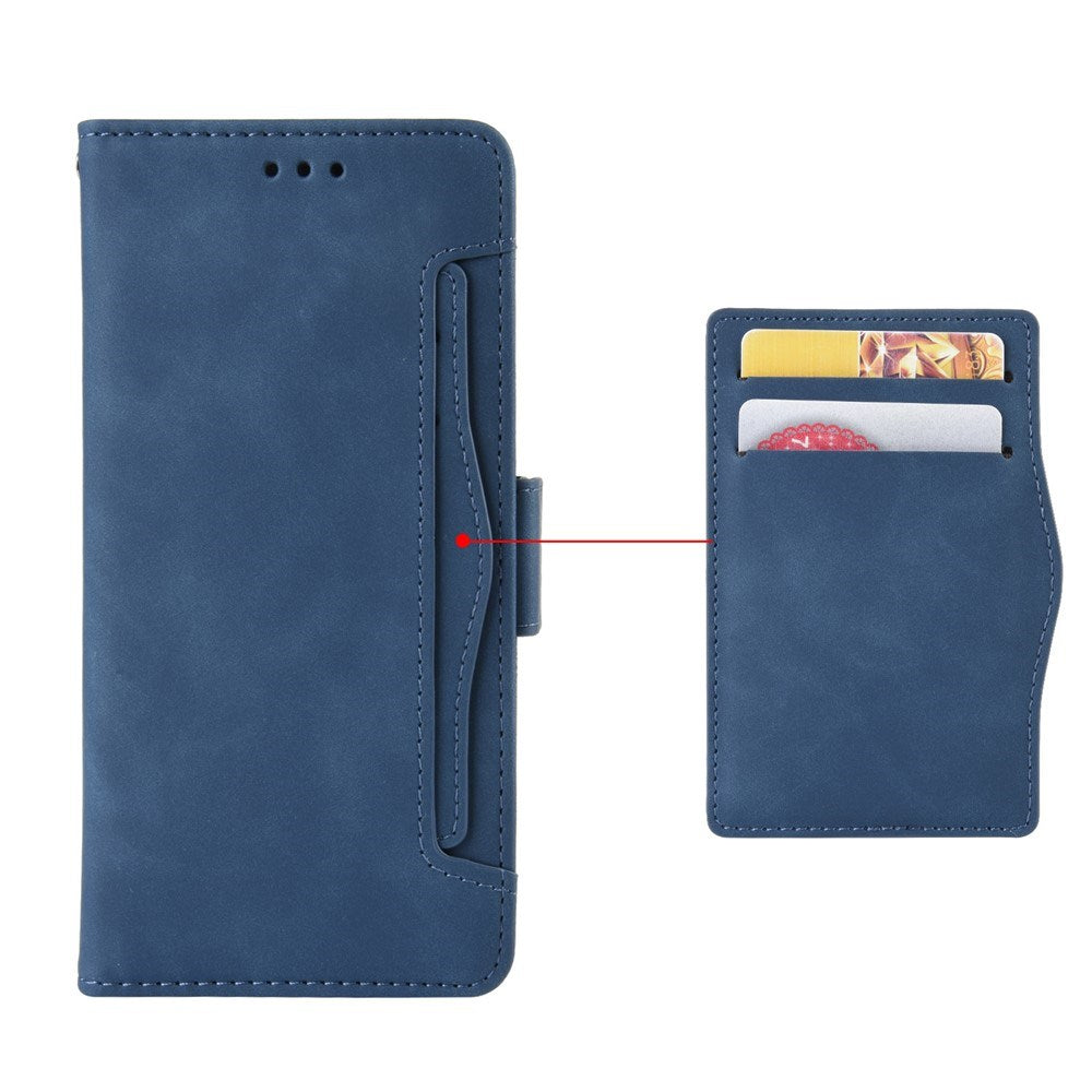 Realme 14 (5G) / 14T (5G) EIDERWOOD Kunstlæder Flip Cover m. Kortholder - Blå