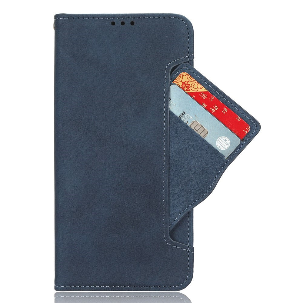 Realme 14 (5G) / 14T (5G) EIDERWOOD Kunstlæder Flip Cover m. Kortholder - Blå