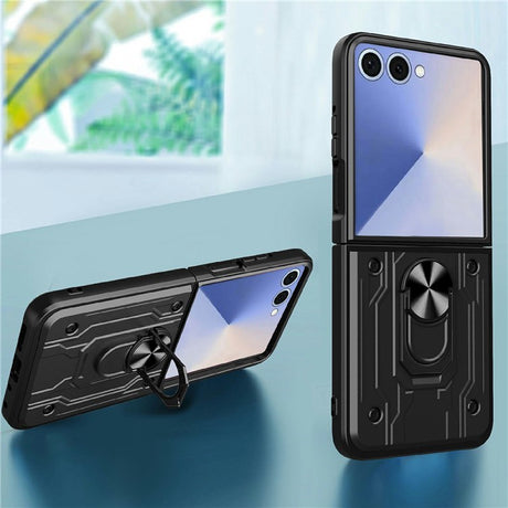 EIDERWOOD Samsung Galaxy Z Flip7 Hybrid Håndværker Cover m. Kickstand - Blå