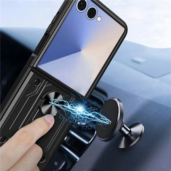 EIDERWOOD Samsung Galaxy Z Flip7 Hybrid Håndværker Cover m. Kickstand - Grøn