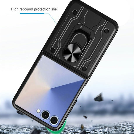 EIDERWOOD Samsung Galaxy Z Flip7 Hybrid Håndværker Cover m. Kickstand - Grå