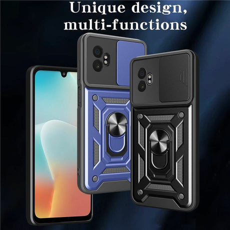 EIDERWOOD Samsung Galaxy Xcover 7 Pro Hybrid Håndværker Cover m. Kickstand & Cam Slider - Guld