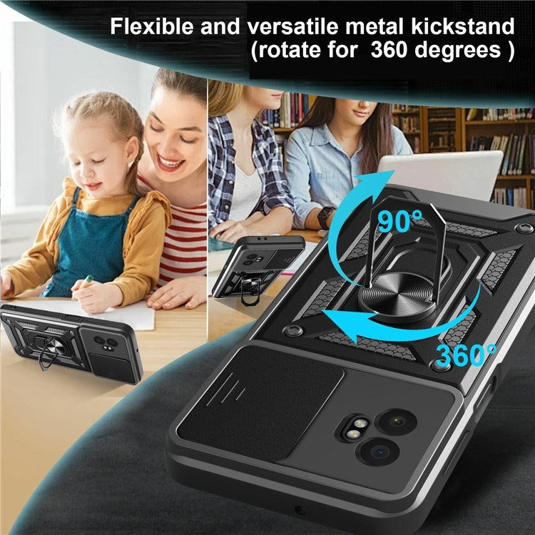 EIDERWOOD Samsung Galaxy Xcover 7 Pro Hybrid Håndværker Cover m. Kickstand & Cam Slider - Guld