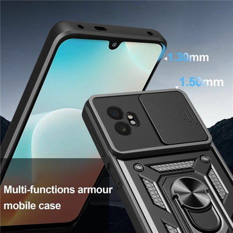 EIDERWOOD Samsung Galaxy Xcover 7 Pro Hybrid Håndværker Cover m. Kickstand & Cam Slider - Guld