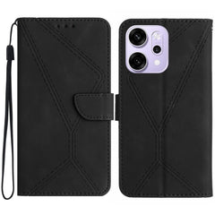 Oppo Reno14 (5G) Kunstlæder Flipcover m. Tryk - Sort