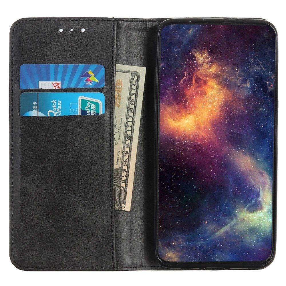 Samsung Galaxy S23 Magnetisk Læder Cover m. Pung - Sort