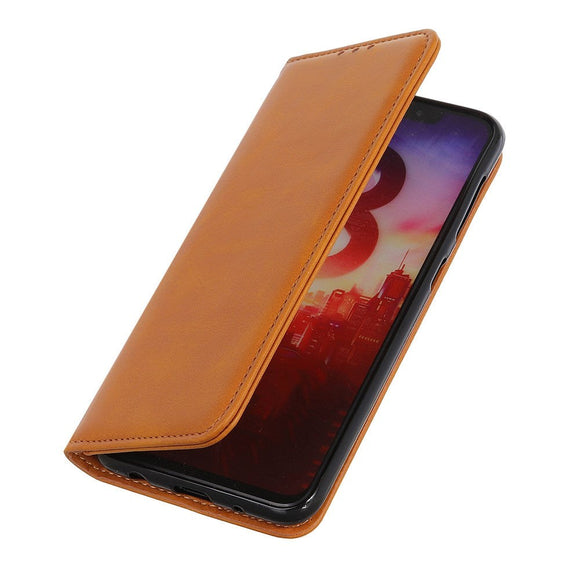 Samsung Galaxy S23 Magnetisk Læder Cover m. Pung - Brun