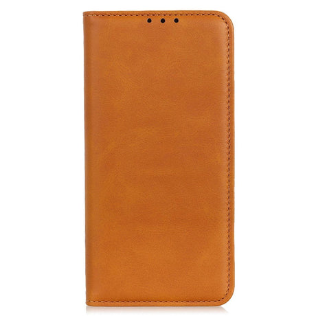 Samsung Galaxy S23 Magnetisk Læder Cover m. Pung - Brun