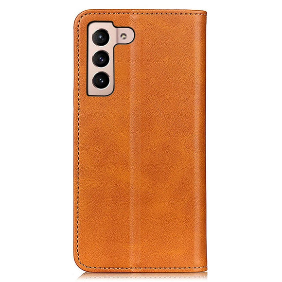 Samsung Galaxy S23 Magnetisk Læder Cover m. Pung - Brun