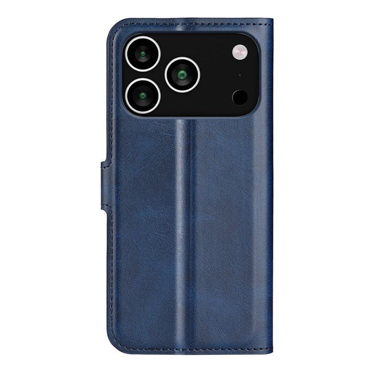 EIDERWOOD iPhone 17 Pro Max Kunstlæder Flip Cover m. Ståfunktion & Kortholder - Blå