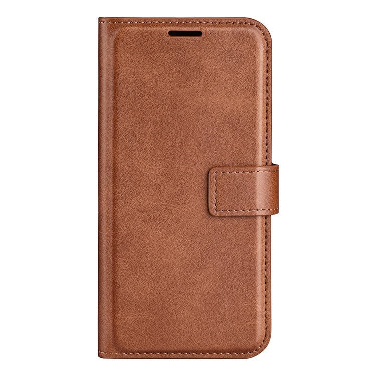 EIDERWOOD iPhone 17 Pro Max Kunstlæder Flip Cover m. Ståfunktion & Kortholder - Lysebrun