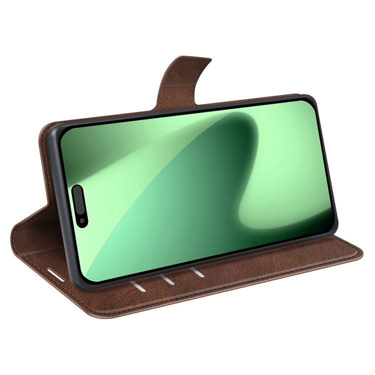 EIDERWOOD iPhone 17 Pro Max Kunstlæder Flip Cover m. Ståfunktion & Kortholder - Brun