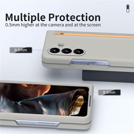 EIDERWOOD Samsung Galaxy Z Fold7 Hårdt Plastik Cover m. Stylus - Lysegrå