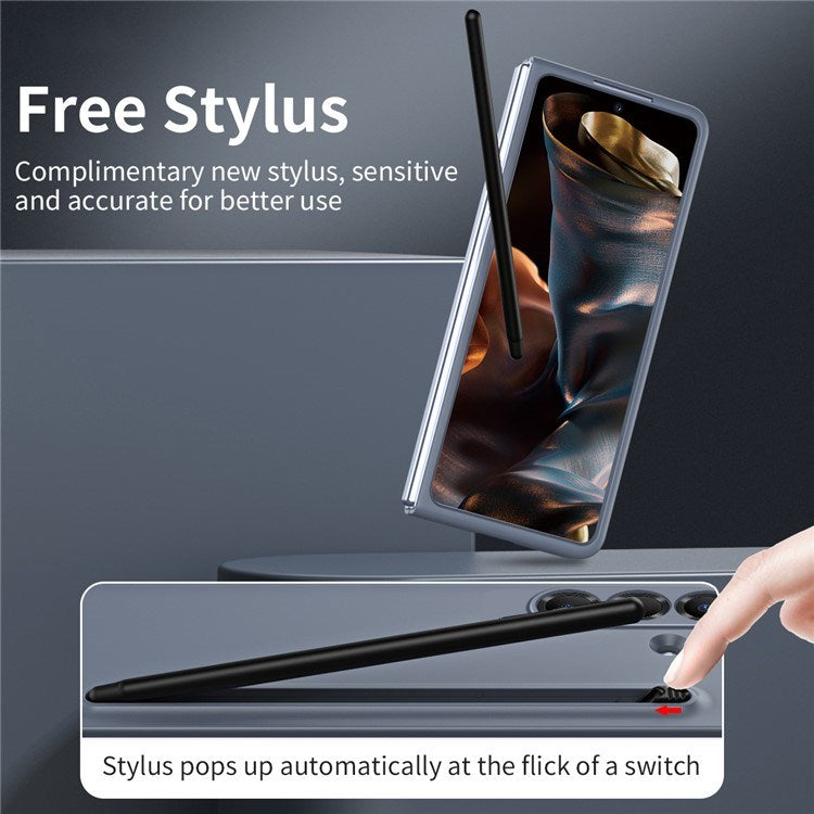 EIDERWOOD Samsung Galaxy Z Fold7 Hårdt Plastik Cover m. Stylus - Mørkegrå