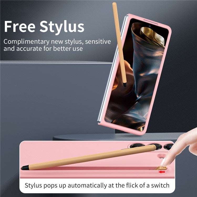 EIDERWOOD Samsung Galaxy Z Fold7 Hårdt Plastik Cover m. Stylus - Lyserød