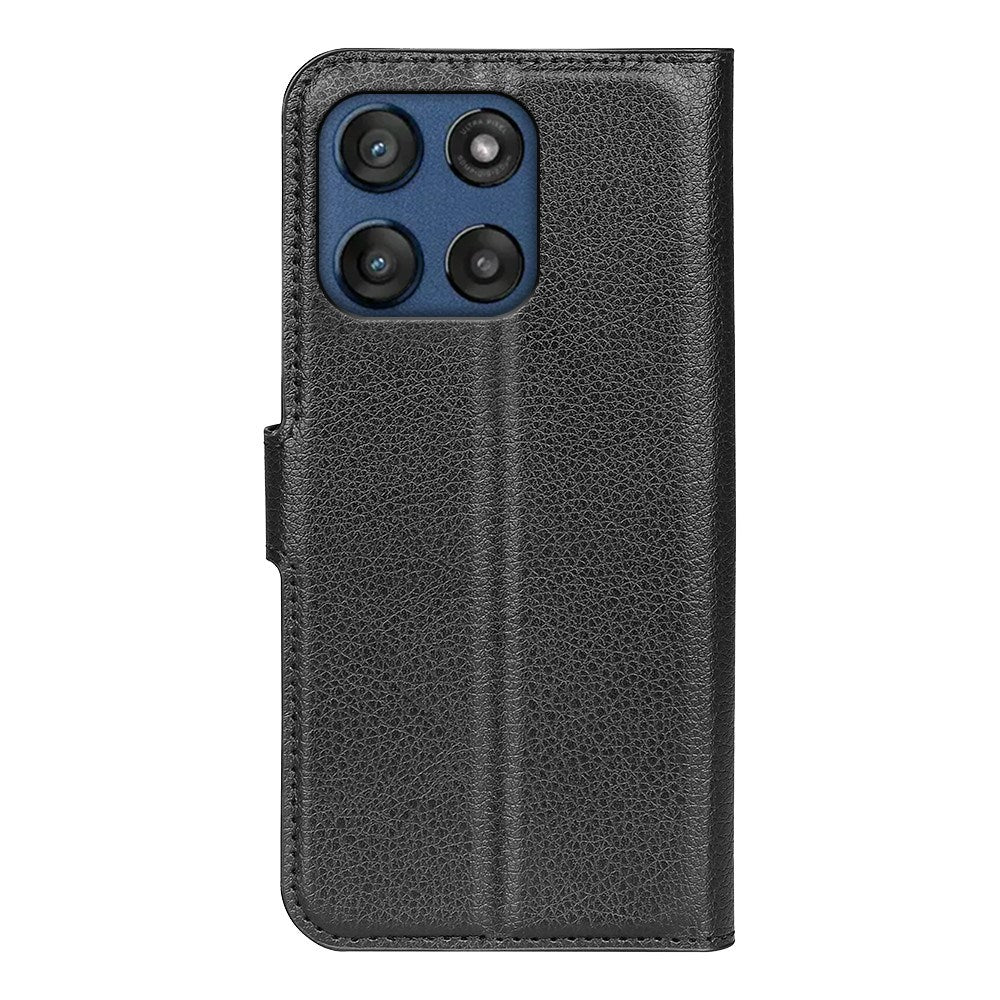 Motorola Moto G Stylus 5G (2025) EIDERWOOD Kunstlæder Flipcover m. Kortholder & Ståfunktion - Sort