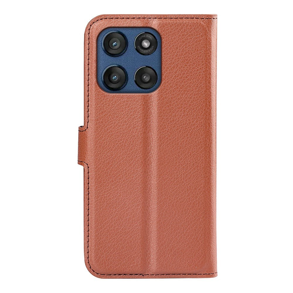 Motorola Moto G Stylus 5G (2025) EIDERWOOD Kunstlæder Flipcover m. Kortholder & Ståfunktion - Brun