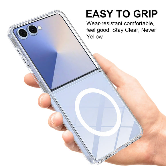 EIDERWOOD Samsung Galaxy Z Flip7 Hybrid Plastik Cover - MagSafe Kompatibel - Gennemsigtig