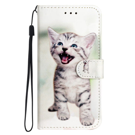 EIDERWOOD iPhone 17 Imiteret Læder Cover m. Pung & Strop - Kattekilling