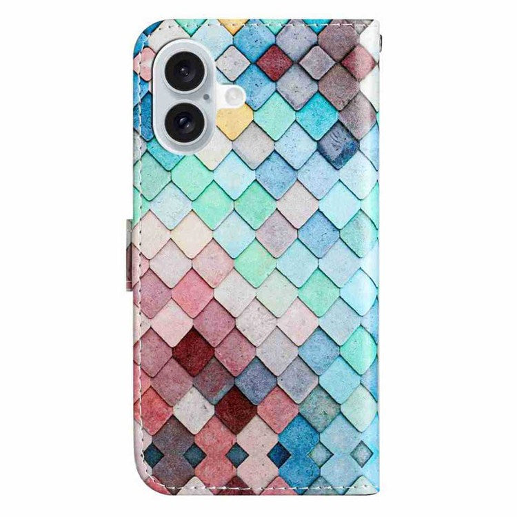 EIDERWOOD iPhone 17 Imiteret Læder Cover m. Pung & Strop - Mønster