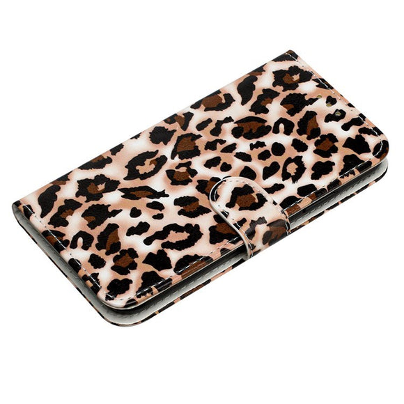 EIDERWOOD iPhone 17 Pro Imiteret Læder Cover m. Pung & Strop - Leopard