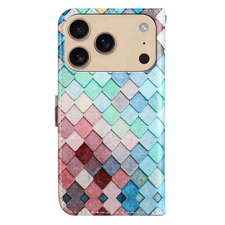 EIDERWOOD iPhone 17 Pro Imiteret Læder Cover m. Pung & Strop - Mønster