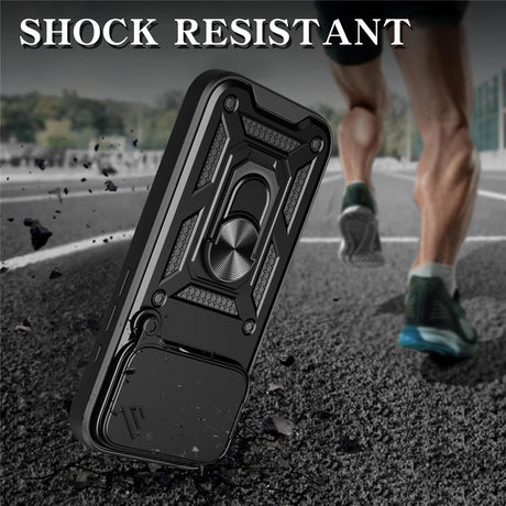 EIDERWOOD iPhone 17 Pro Hybrid Håndværker Cover m. Kickstand & Cam Slider - Guld