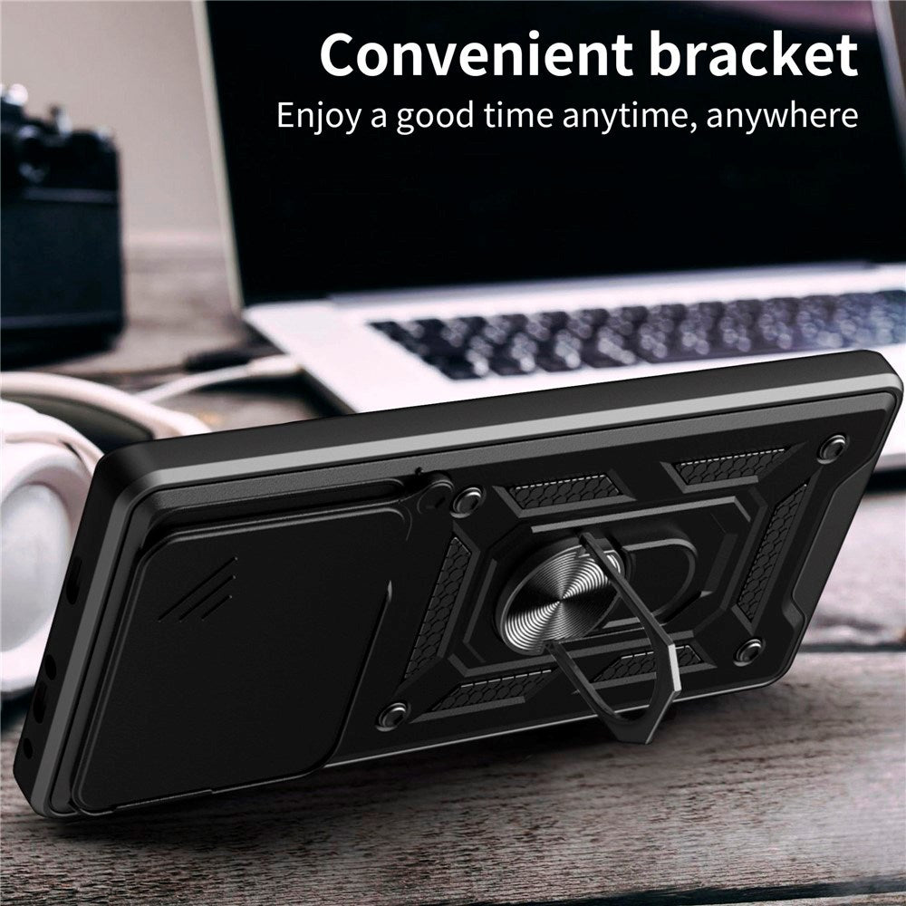 EIDERWOOD Motorola Edge 60 Pro Hybrid Håndværker Cover m. Magnetisk Kickstand & Cam Slider - Sølv
