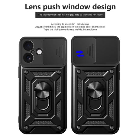 EIDERWOOD iPhone 17 Hybrid Håndværker Cover m. Kickstand & Cam Slider - Blå