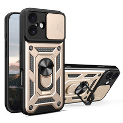 EIDERWOOD iPhone 17 Hybrid Håndværker Cover m. Kickstand & Cam Slider - Guld